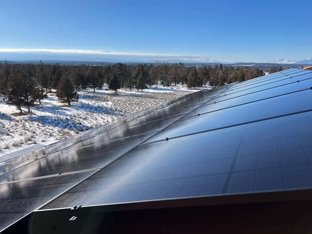 Solar panels on a Central Oregon home